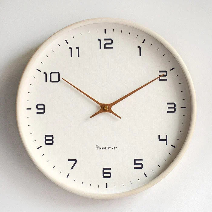 NordicTimber Wooden Wall Clock - Elegant Scandinavian Design for Home Decor
