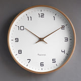 Scandinavian Simplicity Wooden Wall Clock - Modern Minimalist Design for Home Decor