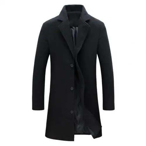 Wool Men's Coat for Autumn and Winter - Tomas