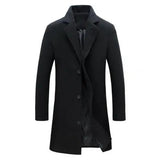 Wool Men's Coat for Autumn and Winter - Tomas