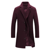 Wool Men's Coat for Autumn and Winter - Tomas