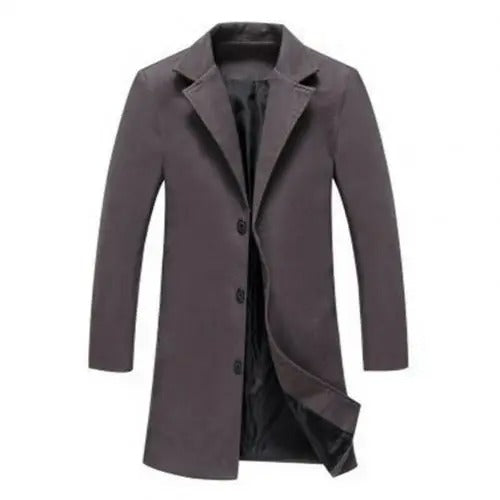 Wool Men's Coat for Autumn and Winter - Tomas