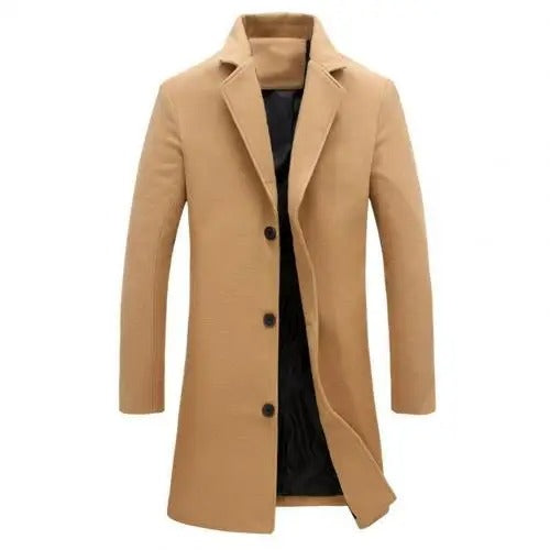 Wool Men's Coat for Autumn and Winter - Tomas