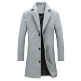 Wool Men's Coat for Autumn and Winter - Tomas
