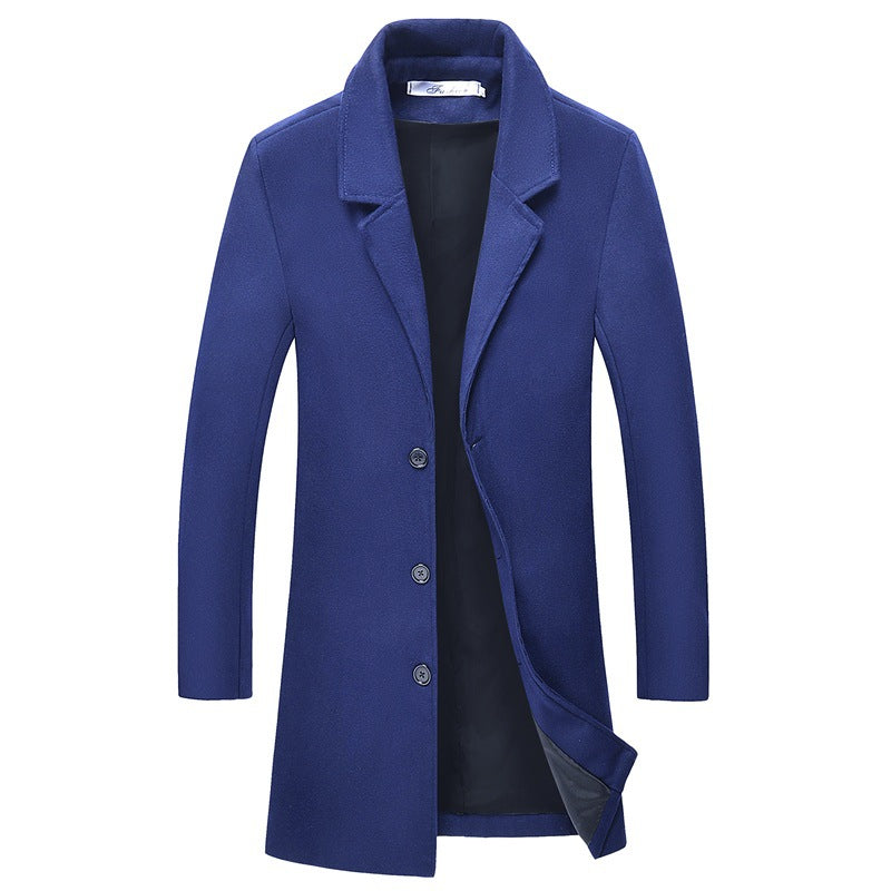 Wool Men's Coat for Autumn and Winter - Tomas