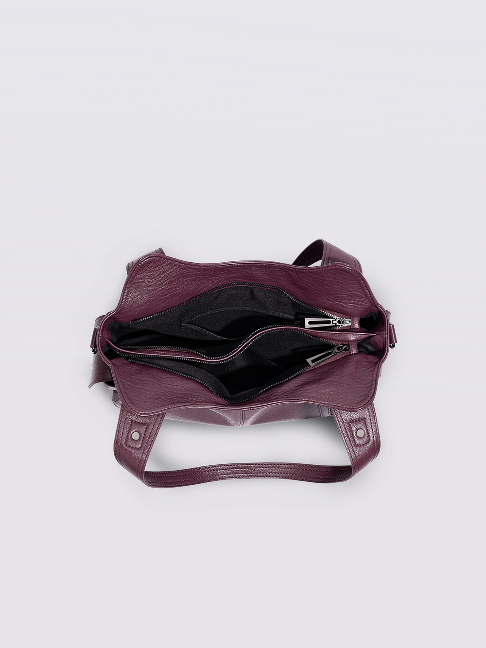 Stylische Handtasche mit Reißverschlusstaschen & Abnehmbarem Trageriemen – Ideal für Alltag & Reisen