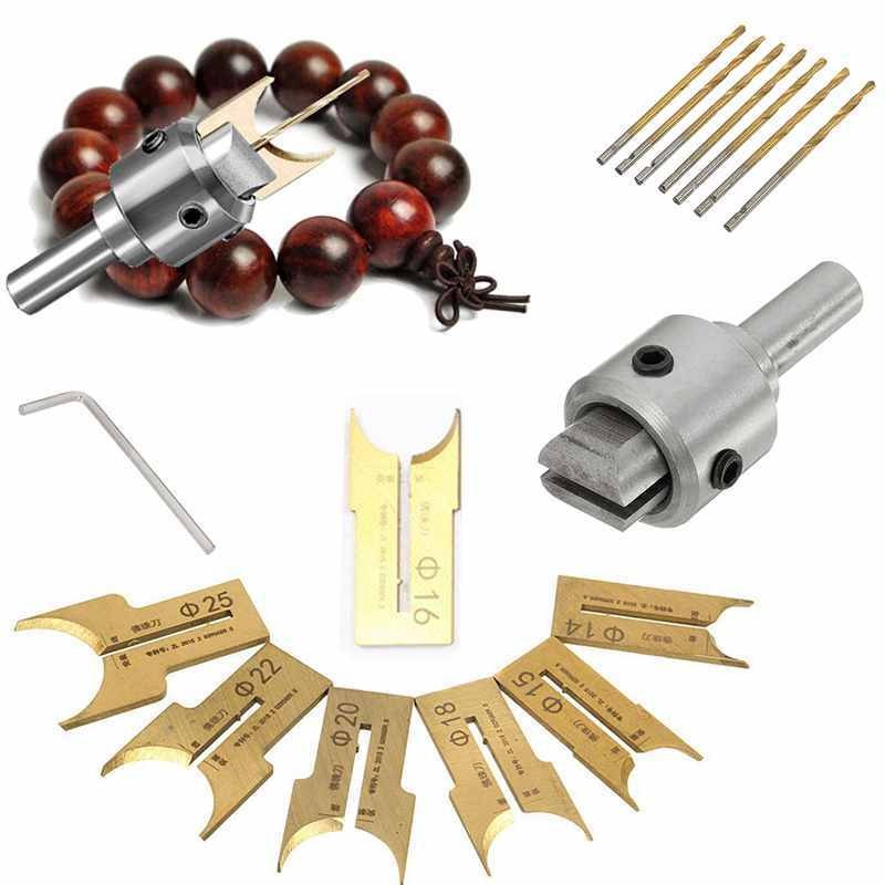 Wooden Bead Drill Bit Set – 7-Piece, 14–25mm & Stainless Steel