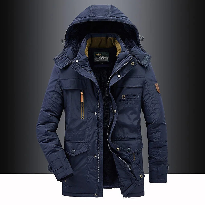 Leventis men's parka - Blue