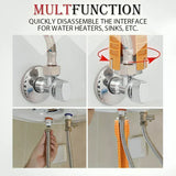 8-in-1 Adjustable Pipe Wrench – Zinc Alloy, 26cm Compact Reach & Multi-Size Plumbing Tool