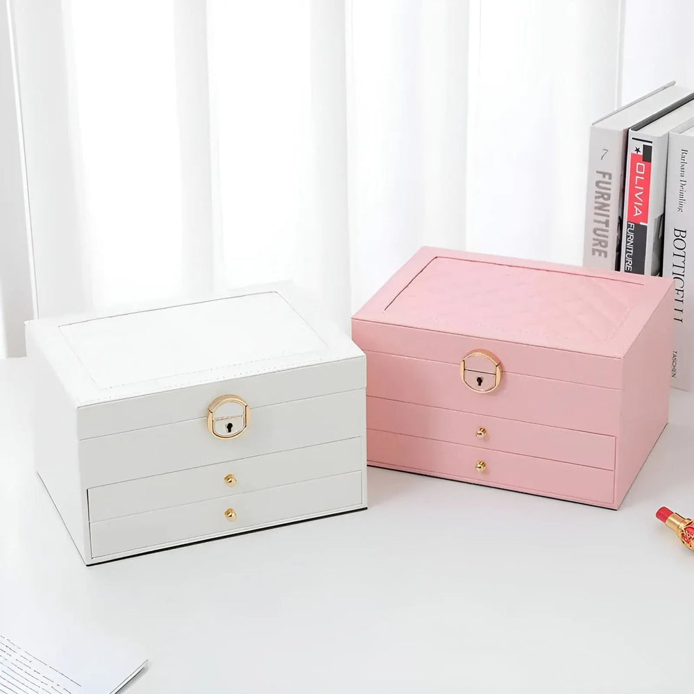 EleganceBox – Luxurious Multi-Tier Jewelry Box