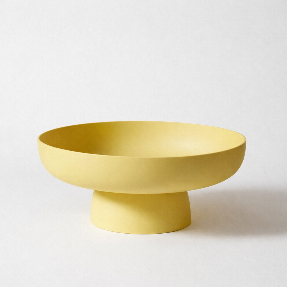 Table Fruit Bowl Pedestal Decorative Kitchen Counter Serving Bowl