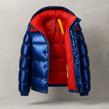 Men's zip-up puffer jacket, view 1