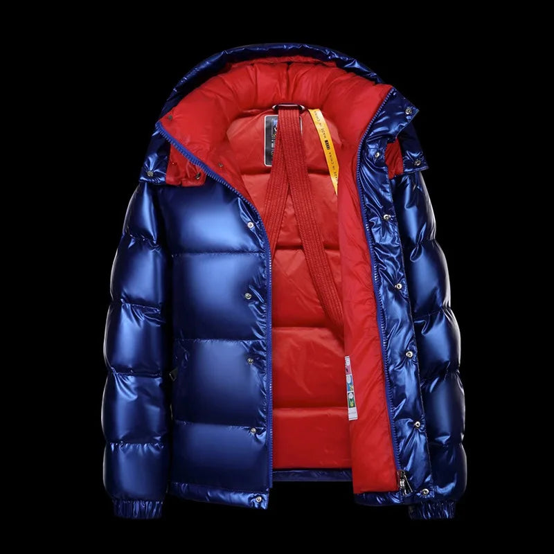 Men's zip-up puffer jacket, view 4