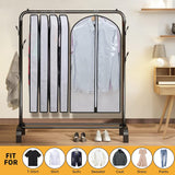 24-Pack PEVA Garment Cover Set – Durable Hanging Garment Bags in 3 Sizes for Clothing Protection and Storage