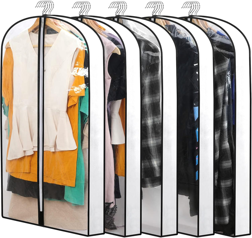 24-Pack PEVA Garment Cover Set – Durable Hanging Garment Bags in 3 Sizes for Clothing Protection and Storage