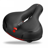 Ergonomic Bike Saddle – Padded, Water-Repellent & Reflective Strip for Universal Seatposts