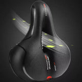 Ergonomic Bike Saddle – Padded, Water-Repellent & Reflective Strip for Universal Seatposts