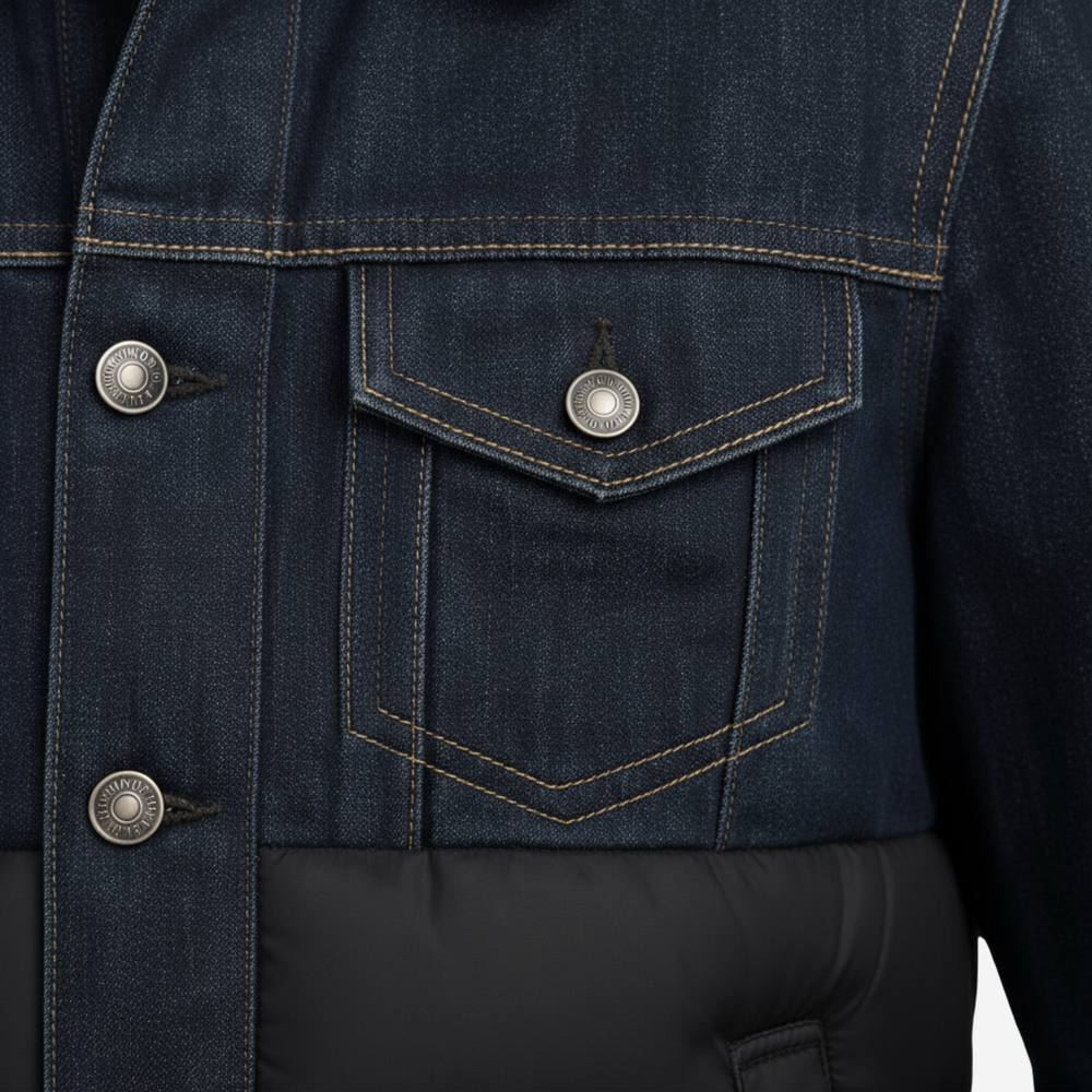 Men's quilted coat, view 3