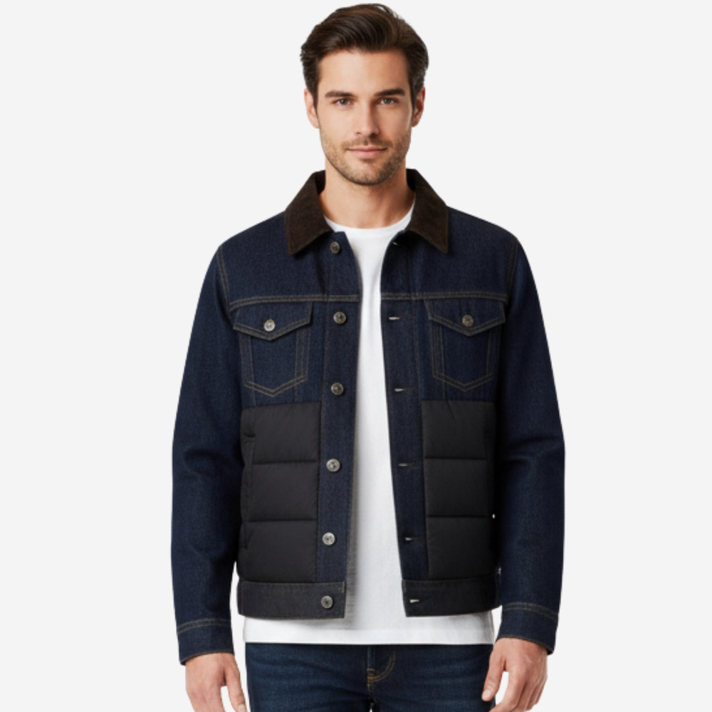 Men's quilted coat, view 5