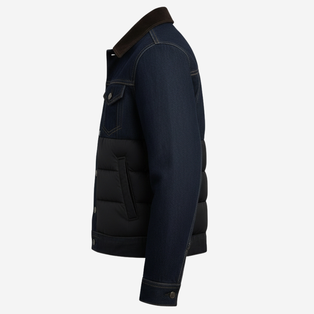 Men's quilted coat, view 6