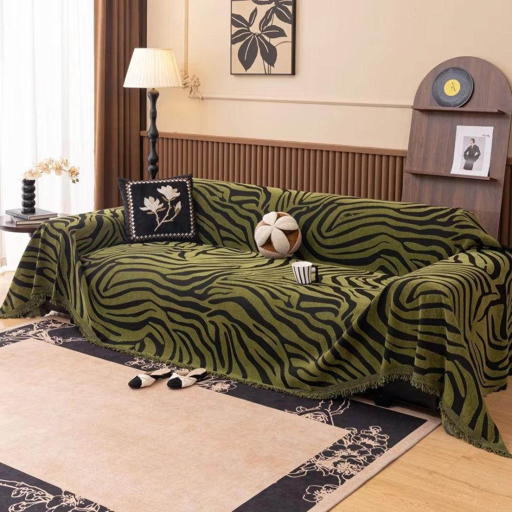 Enhanced Product Title: "Zentara Chenille Zebra Print Geometric Sofa Cover - Stylish & Durable Furniture Protector" 

This title includes relevant keywords while highlighting the product's features, making it more appealing for Google Shopping.