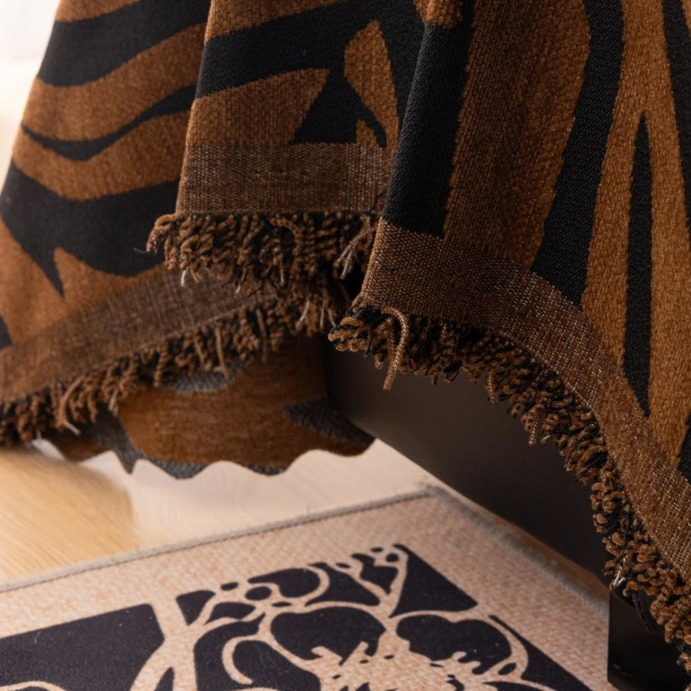 Enhanced Product Title: "Zentara Chenille Zebra Print Geometric Sofa Cover - Stylish & Durable Furniture Protector" 

This title includes relevant keywords while highlighting the product's features, making it more appealing for Google Shopping.