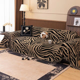 Enhanced Product Title: "Zentara Chenille Zebra Print Geometric Sofa Cover - Stylish & Durable Furniture Protector" 

This title includes relevant keywords while highlighting the product's features, making it more appealing for Google Shopping.