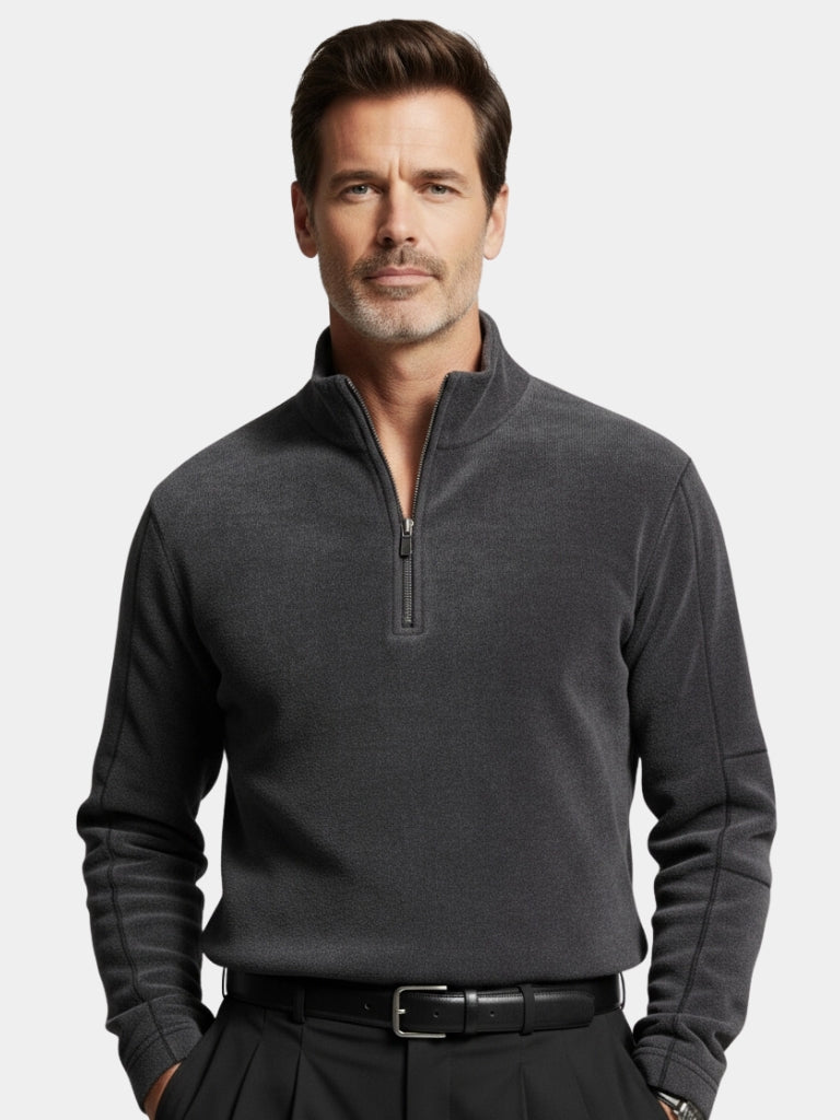 Men's zip-up cardigan, view 2