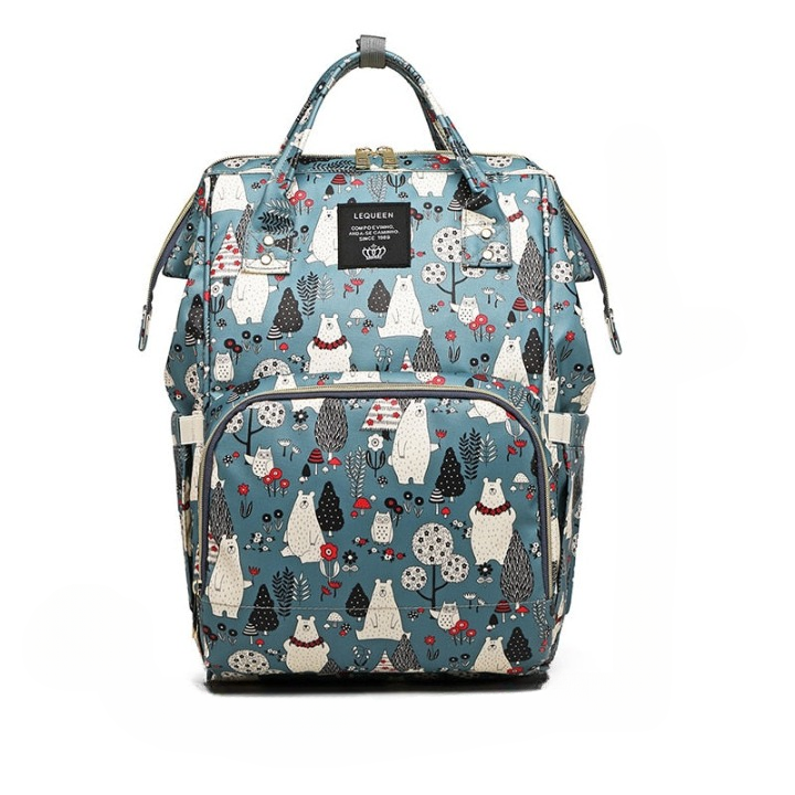 Large Capacity Waterproof Baby Nappy Backpack - Multi-Pocket Travel Diaper Bag for Moms & Dads