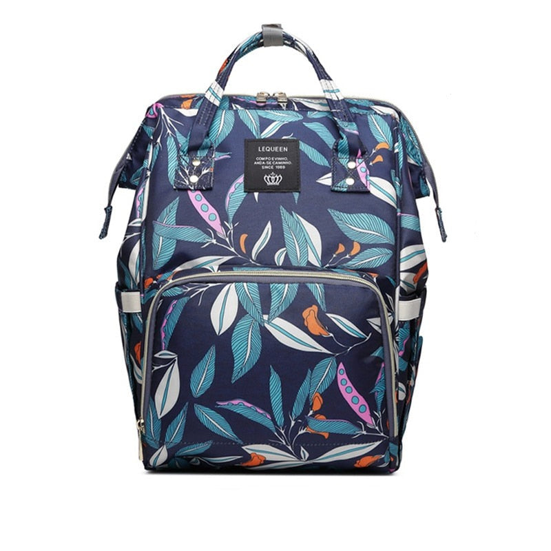 Large Capacity Waterproof Baby Nappy Backpack - Multi-Pocket Travel Diaper Bag for Moms & Dads