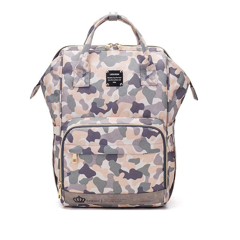Large Capacity Waterproof Baby Nappy Backpack - Multi-Pocket Travel Diaper Bag for Moms & Dads