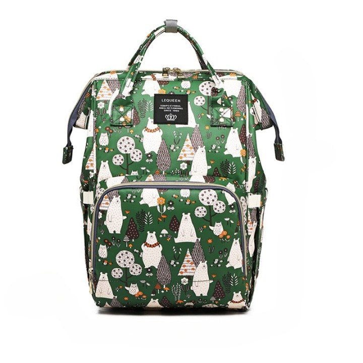 Large Capacity Waterproof Baby Nappy Backpack - Multi-Pocket Travel Diaper Bag for Moms & Dads